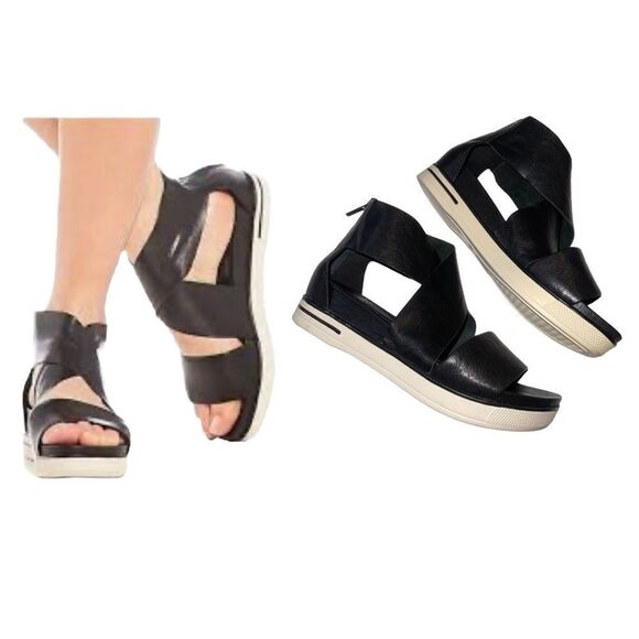 Eileen Fisher Sport Tumbled Leather Sneaker Sandal - Picture 1 of 14